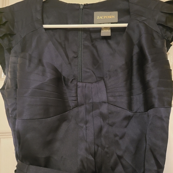 Zac Posen Navy Silk Dress - Picture 5 of 12